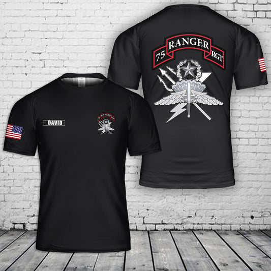 Custom Name Regimental Reconnaissance Company 3D T-Shirt