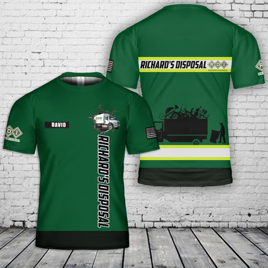 Custom Name Richard's Disposal 3D T-Shirt