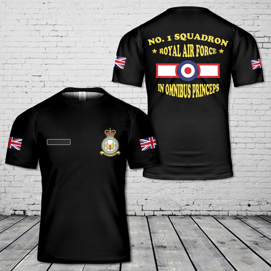 Custom Name Royal Air Force No. 1 Squadron RAF T-Shirt 3D