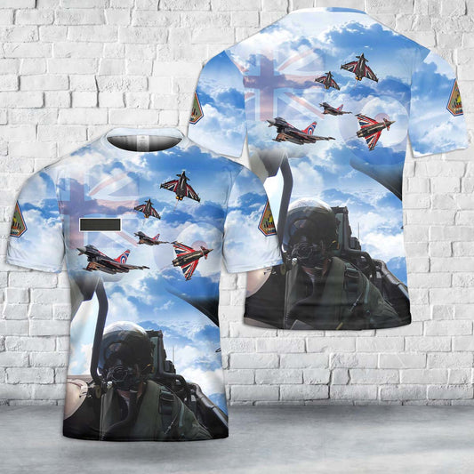 Custom Name Royal Air Force Typhoon Display Team T-Shirt 3D
