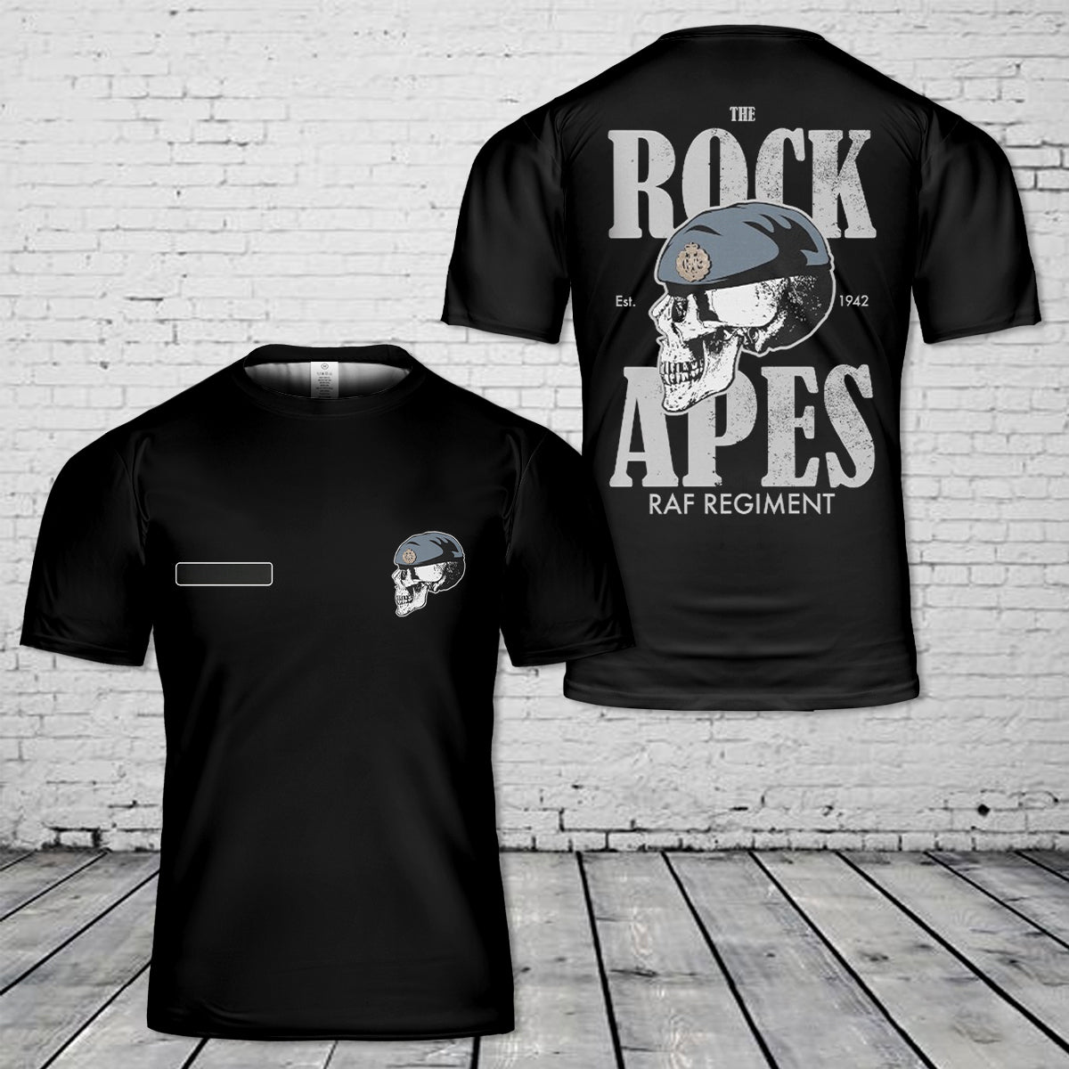Custom Name Royal Air Force "The Rock Apes" T-Shirt 3D