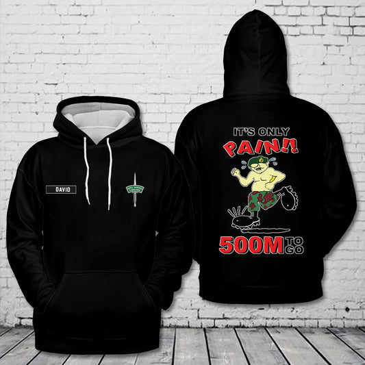 Custom Name Royal Marines Commando UK 3D Hoodie