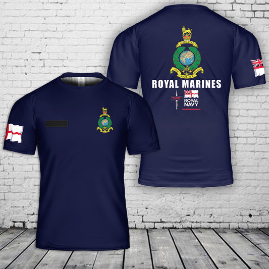 Custom Name Royal Marines T-Shirt 3D
