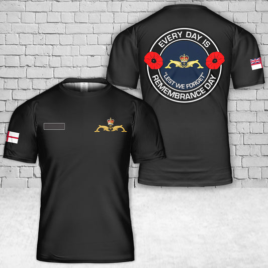 Custom Name Royal Navy Submarine Service Submariners Veterans Remembrance Day T-Shirt 3D