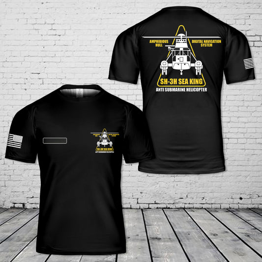 Custom Name SH-3 Sea King Delta T-Shirt 3D