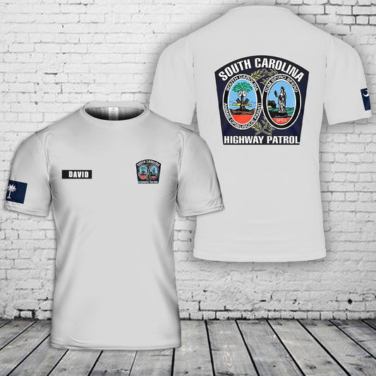 Custom Name South Carolina Highway Patrol 3D T-Shirt