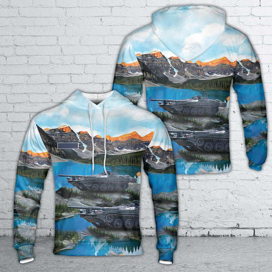 Custom Name Swedish Army Stridsvagn 103 (Strv 103) Hoodie 3D