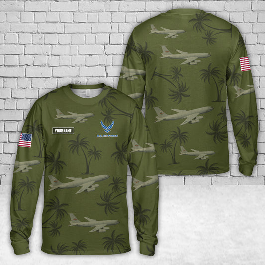Custom Name USAF KC-135 Stratotanker AOP Long Sleeve Shirt