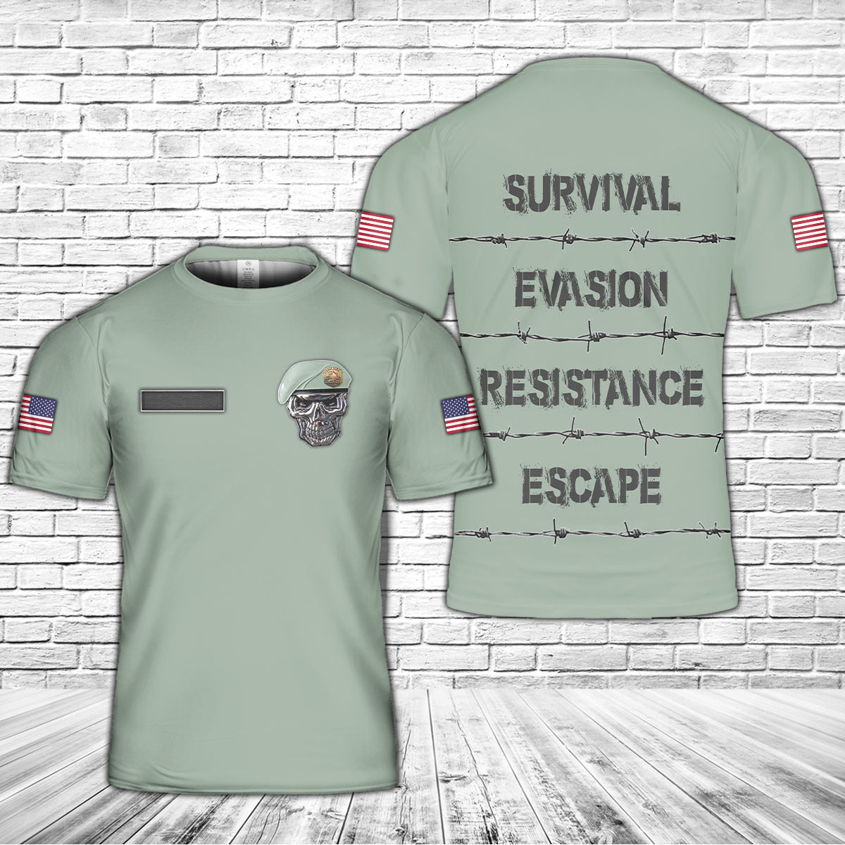 Custom Name USAF SERE Specialist Survival Evasion Resistance Escape 3D -TShirt