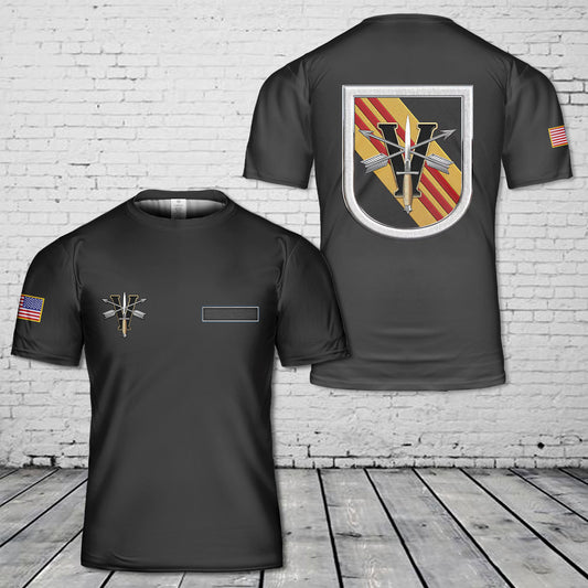 Custom Name US 5th Group Special Forces T-Shirt 3D