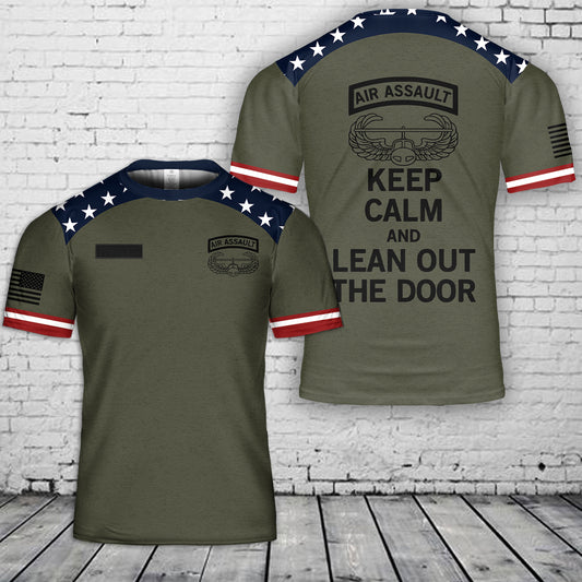 Custom Name US ARMY Air Assault, 4th Of July T-Shirt 3D