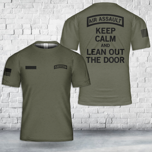 Custom Name US ARMY Air Assault No Logo T-Shirt 3D