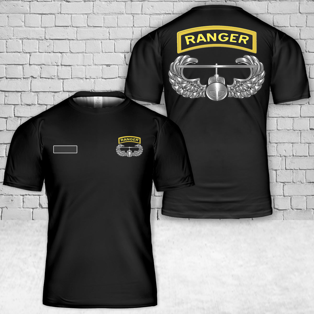 Custom Name US Air Assault Ranger T-Shirt 3D