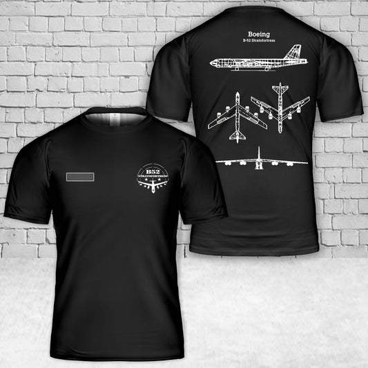 Custom Name US Air Force Boeing B-52 Stratofortress T-Shirt 3D