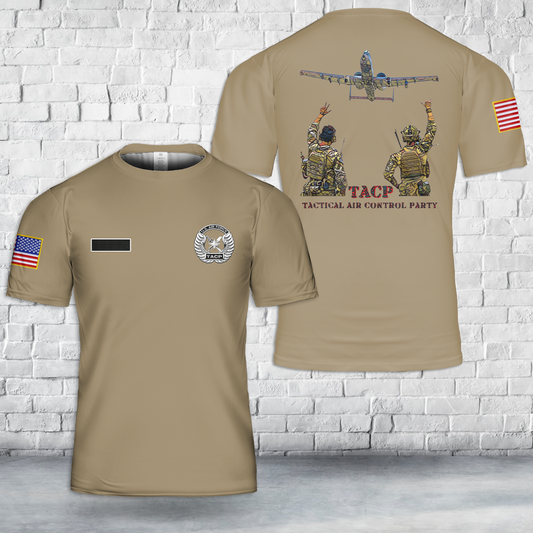 Custom Name US Air Force Tactical Air Control Party T-Shirt 3D