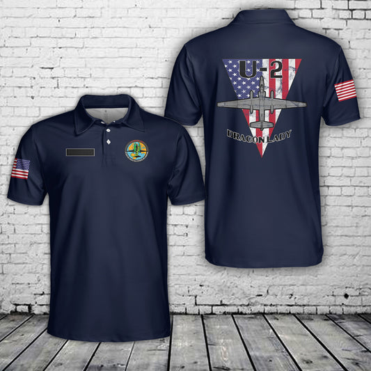 Custom Name US Air Force U-2S Dragon Lady Polo Shirt