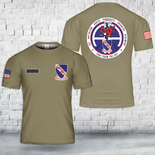 Custom Name US Army 1-508 PIR, 3 BCT 82nd ABN T-Shirt 3D