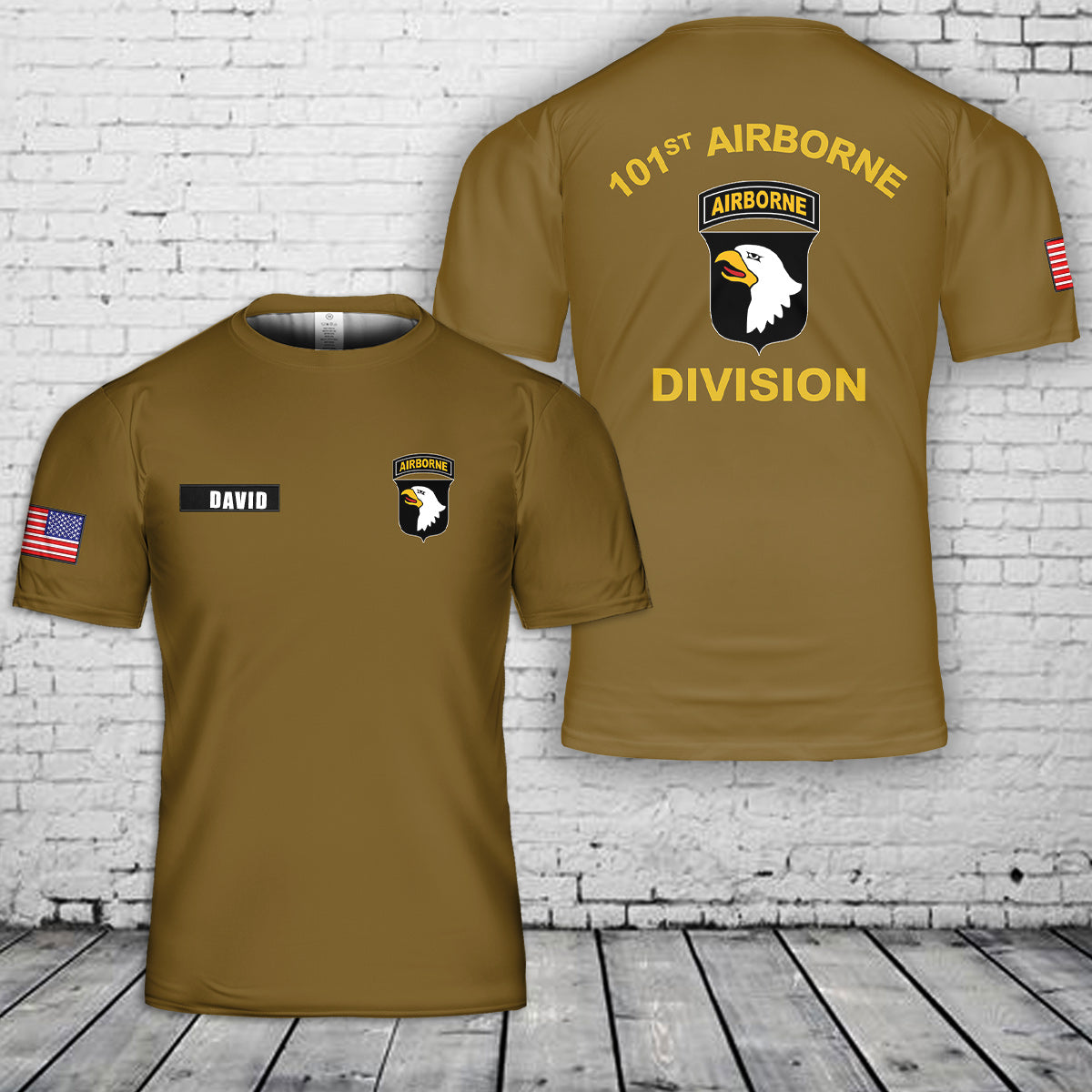 Custom Name US Army 101st Airborne 3D T-Shirt