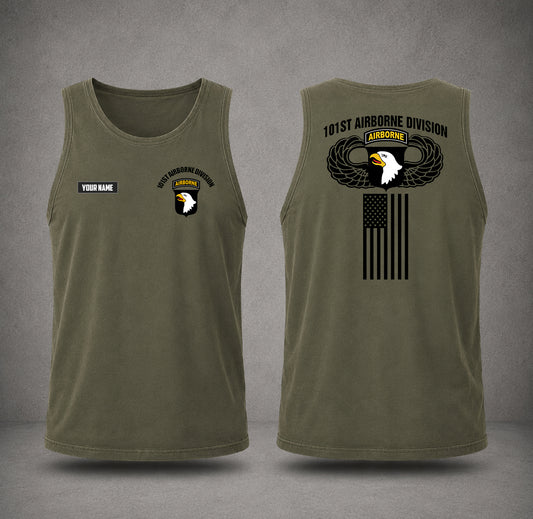 Custom Name US Army 101st Airborne Division AOP Tank Top