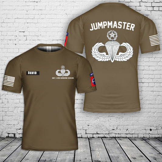 Custom Name US Army 3BCT, 82ND AIRBORNE DIVISION T-Shirt 3D