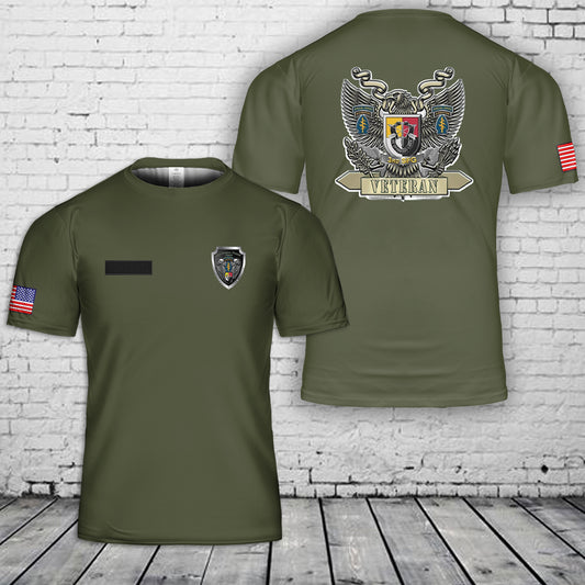 Custom Name US Army 3rd Special Forces Group Airborne Veteran T-Shirt 3D