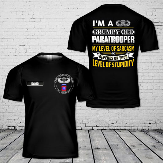 Custom Name US Army 82nd Airborne 3D T-Shirt