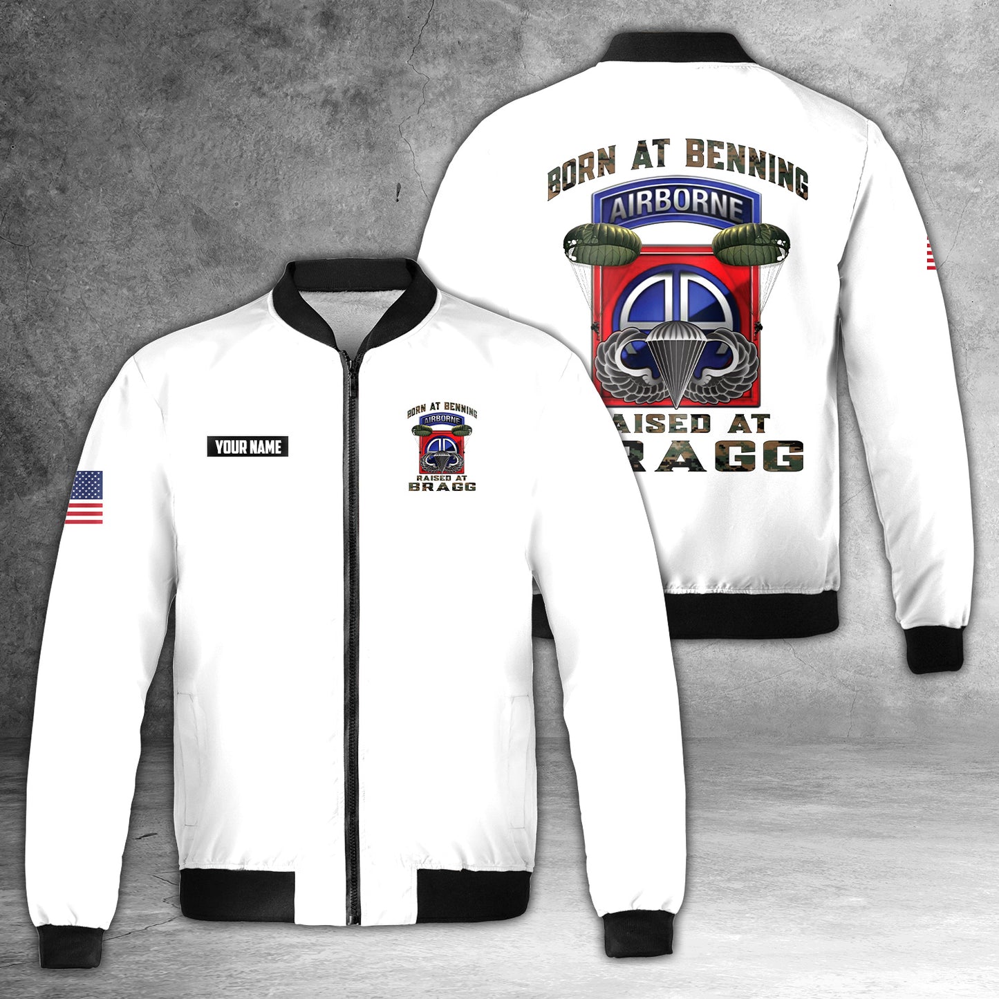 Custom Name US Army 82nd Airborne Bomber Jacket