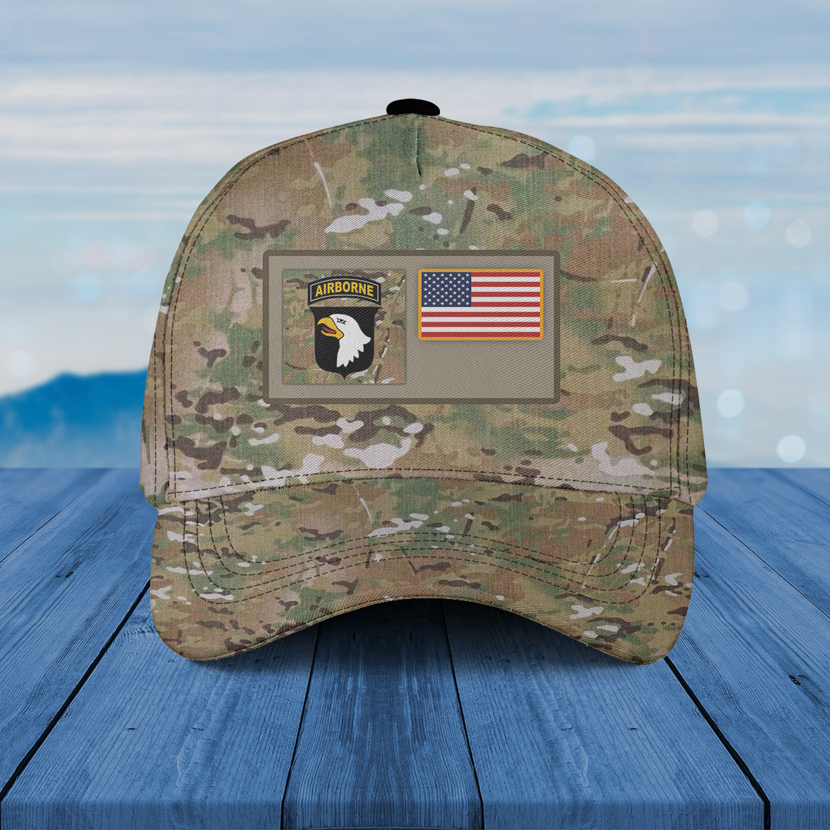 Custom Name US Army 101st Airborne Division Veteran Baseball Cap
