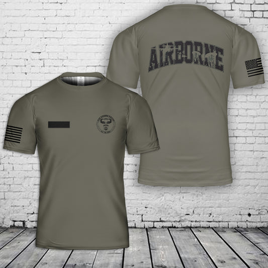 Custom Name US Army 82nd Airborne T-Shirt 3D