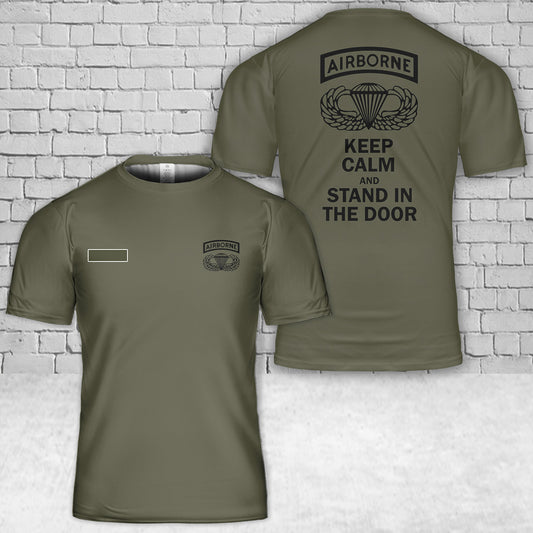 Custom Name US Army AIRBORNE T-Shirt 3D