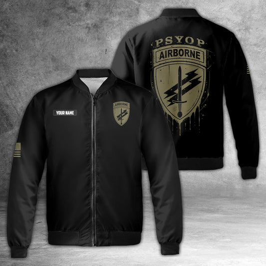 Custom Name US Army Civil Affairs and Psychological Operations Command (Airborne) Bomber Jacket