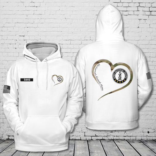 Custom Name US Army National Guard Mom 3D Hoodie