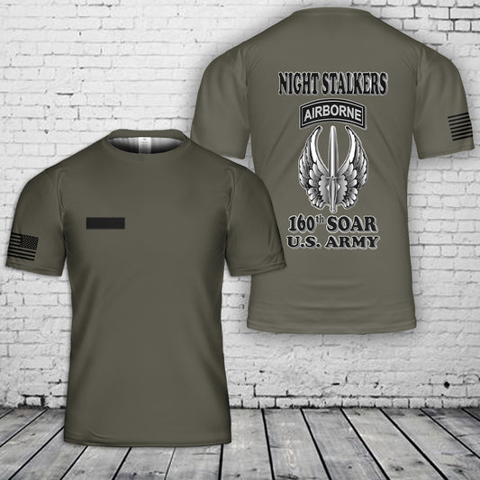 Custom Name US Army Night Stalkers T-Shirt 3D