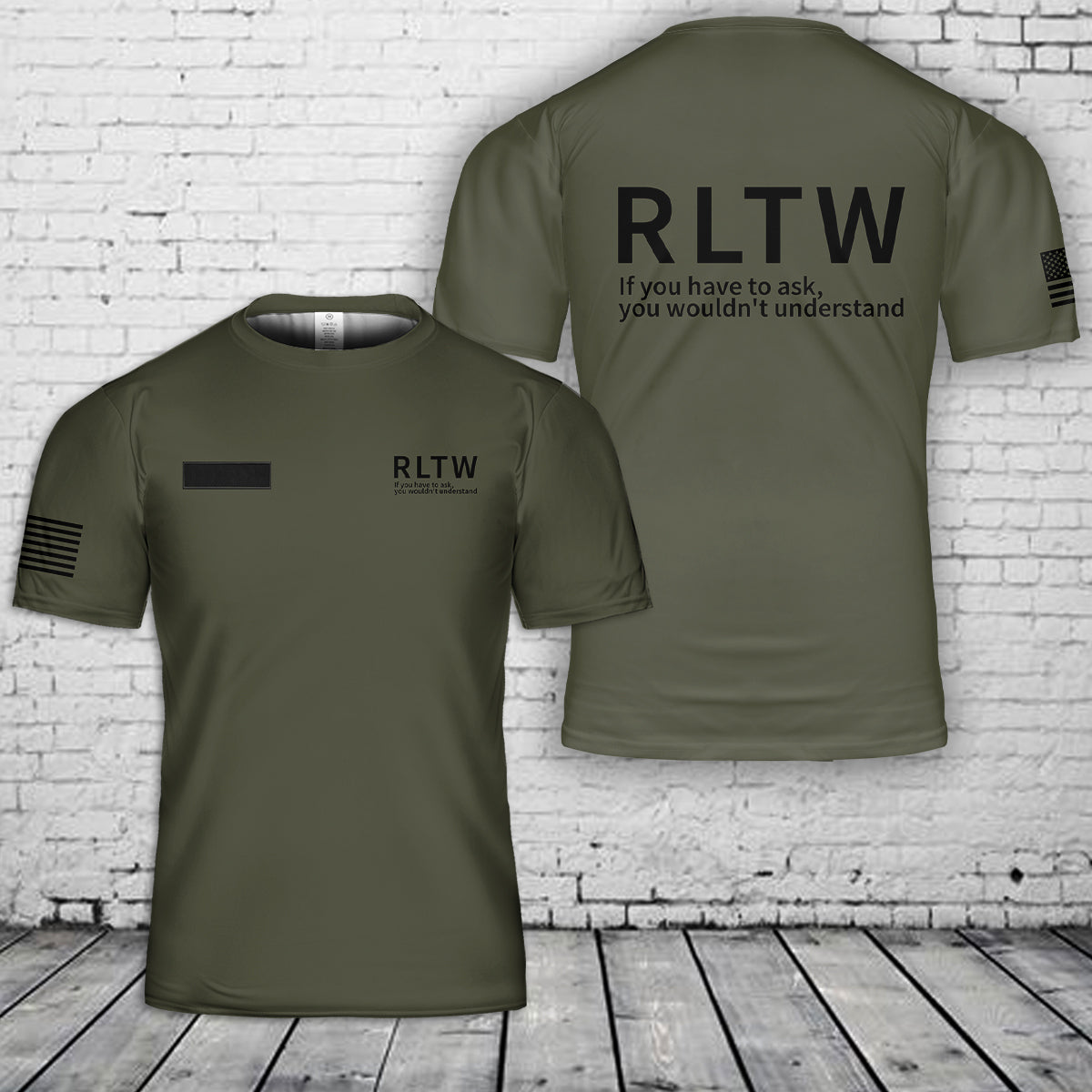 Custom Name US Army Rangers Lead The Way RLTW T-Shirt 3D
