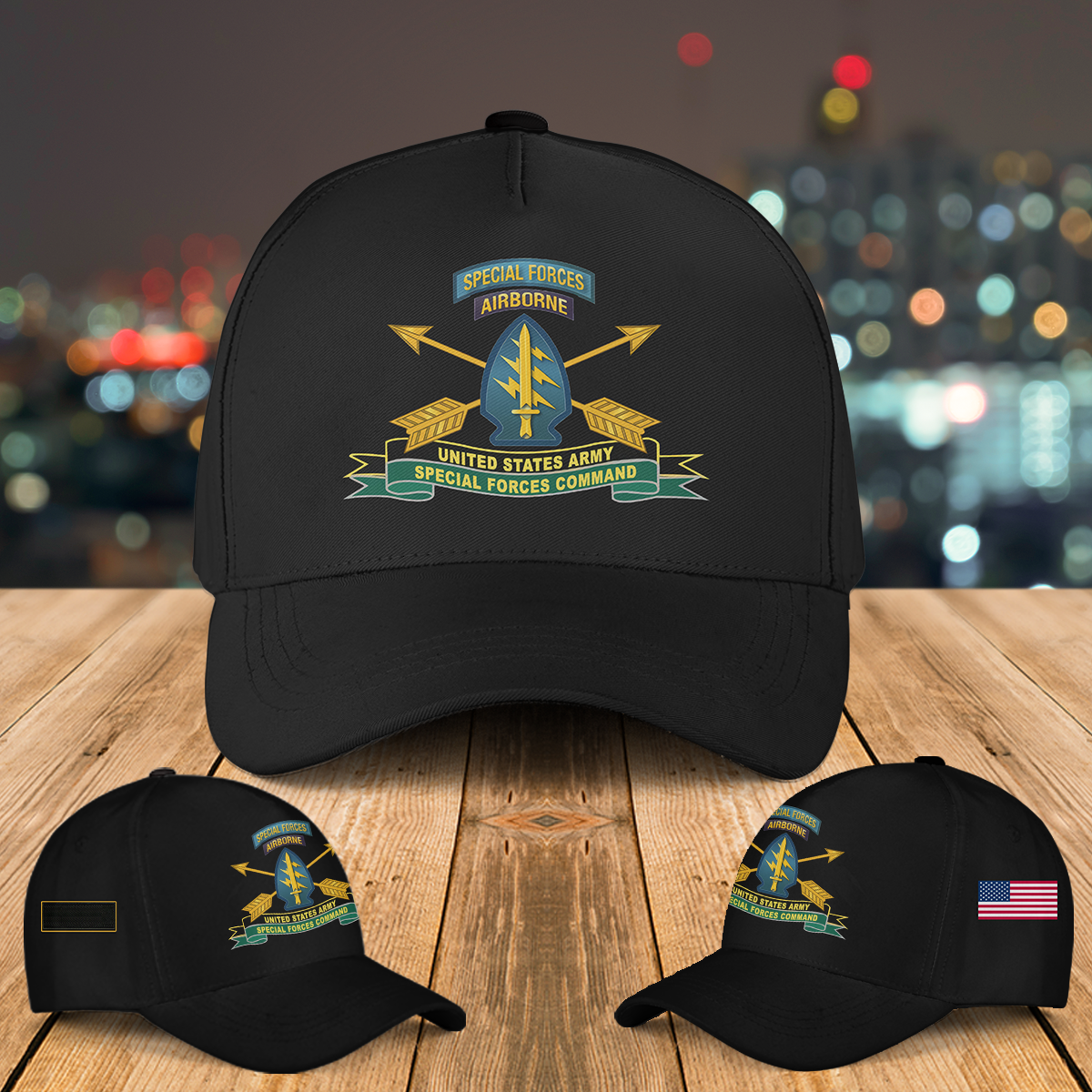 Custom Name US Army Special Force Airborne Special Operations Command ...