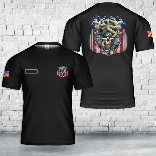 Custom Name US Army Special Forces T-Shirt 3D