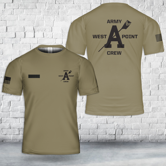 Custom Name US Army West Point Crew T-Shirt 3D