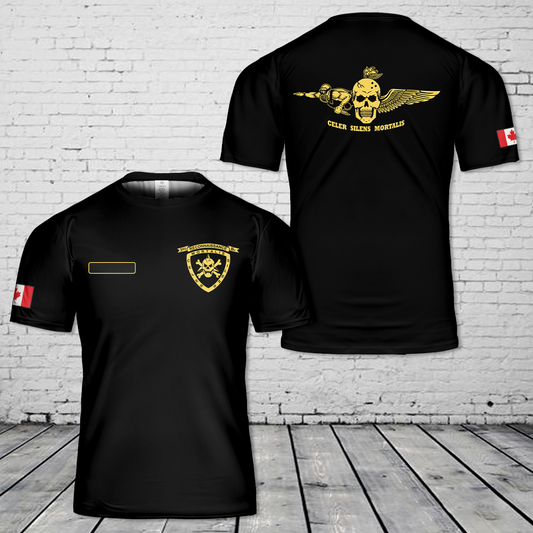 Custom Name Canada 3rd Recon Battalion T-Shirt 3D