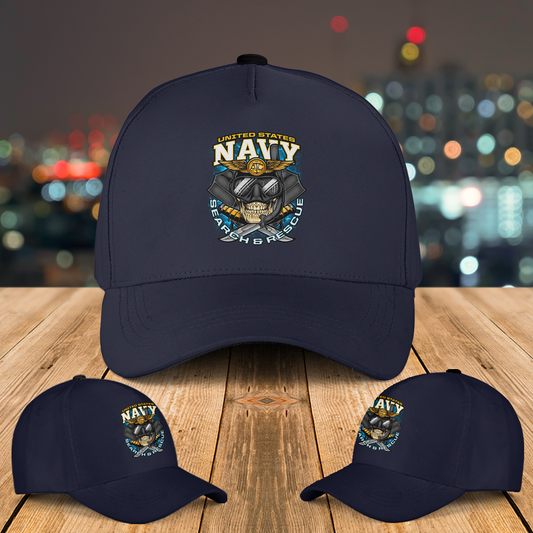 Custom Name US Navy Air Crew Rescue Swimmer Baseball Cap