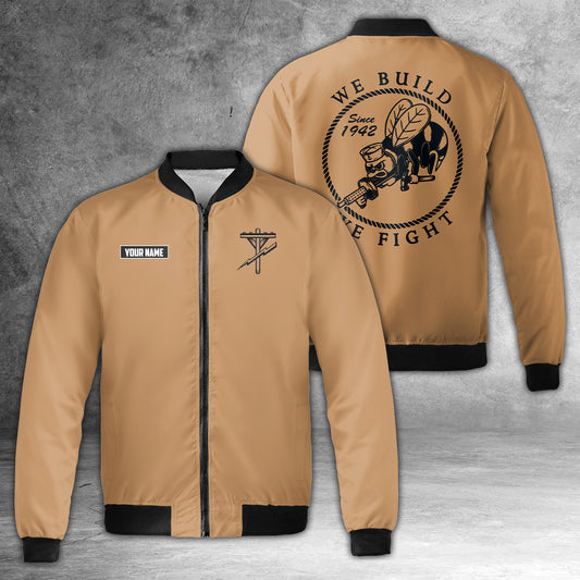 Custom Name US Navy Seabee Construction Electrician 1942 Bomber Jacket