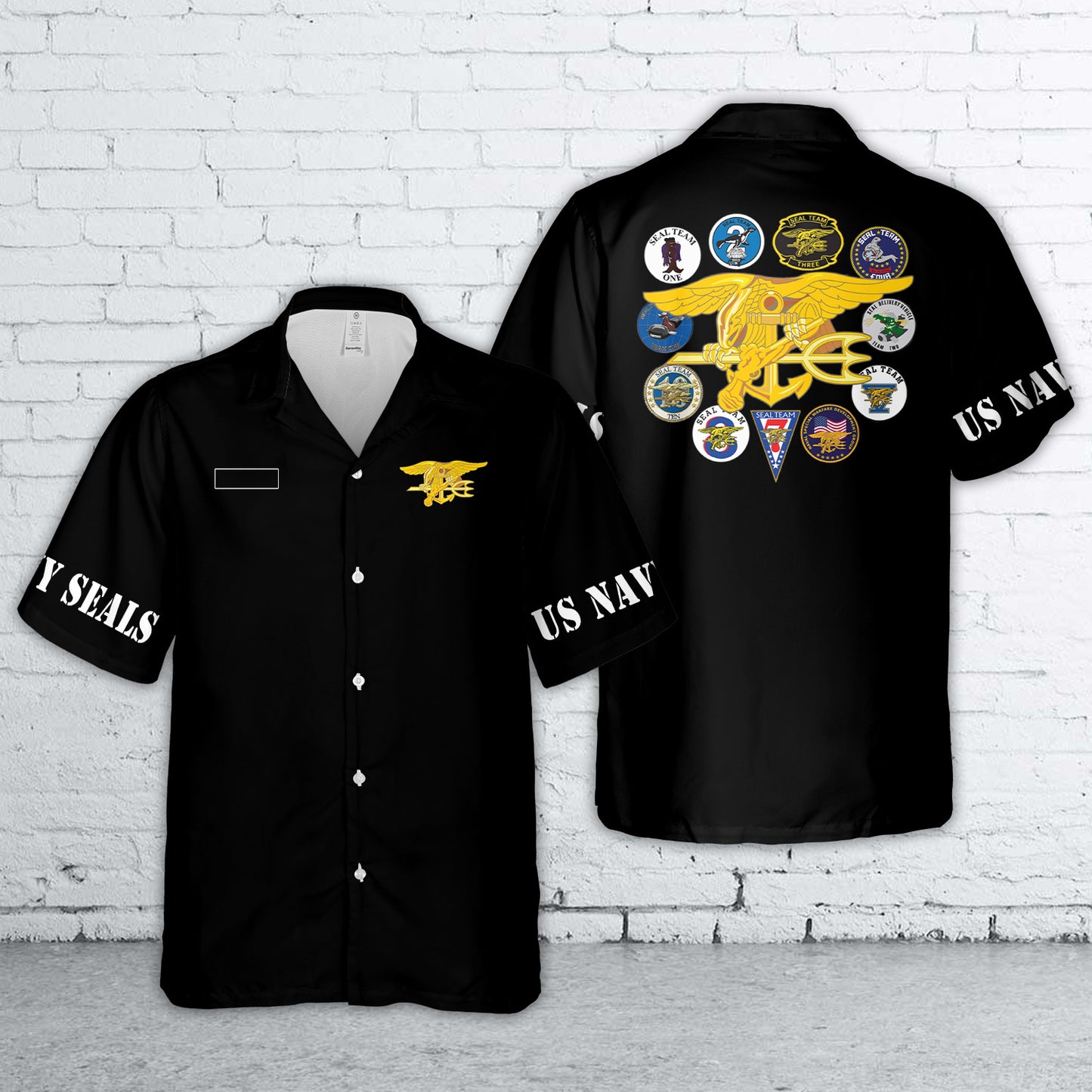 Custom Name US Navy Seals Hawaiian Shirt