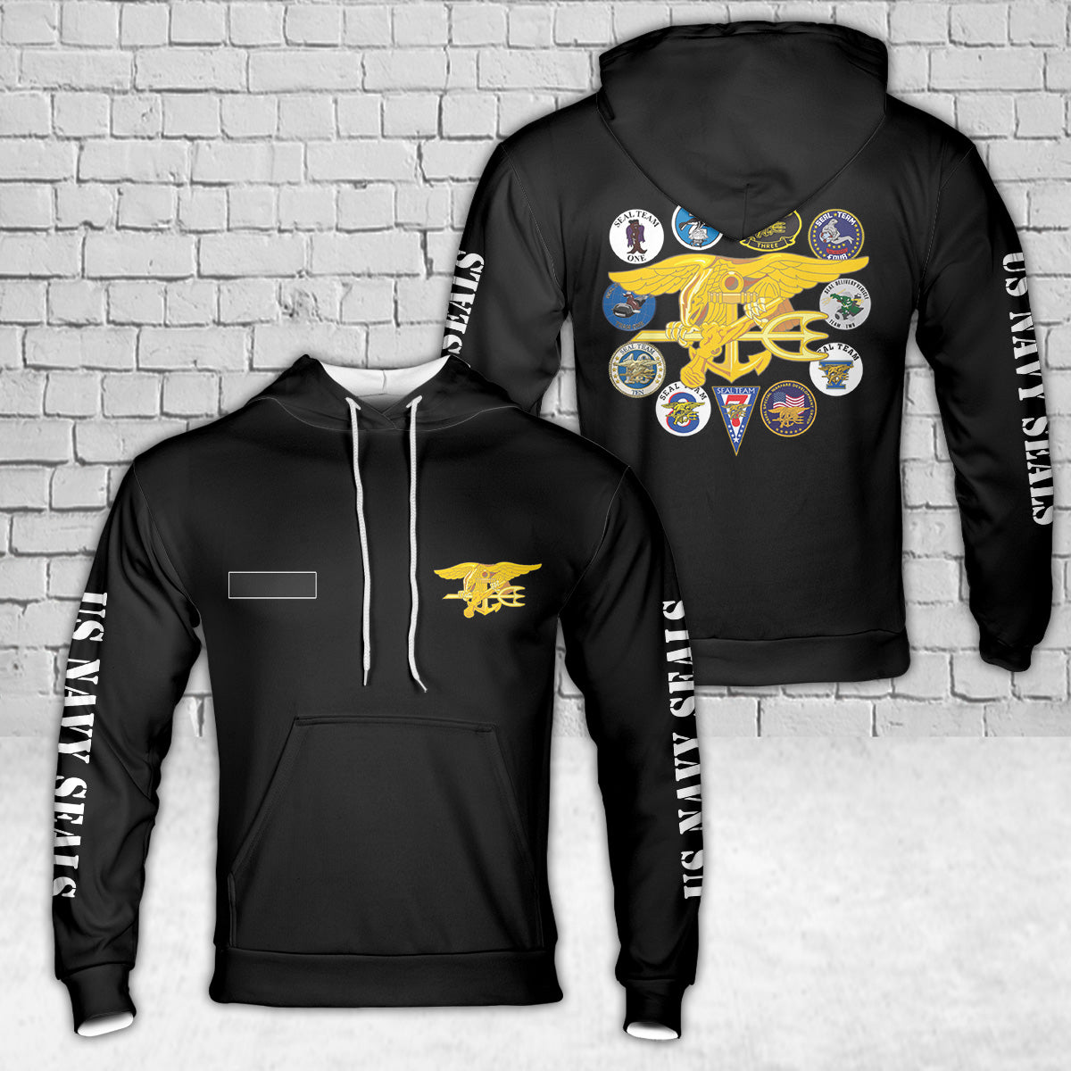 Custom Name US Navy Seals Hoodie 3D
