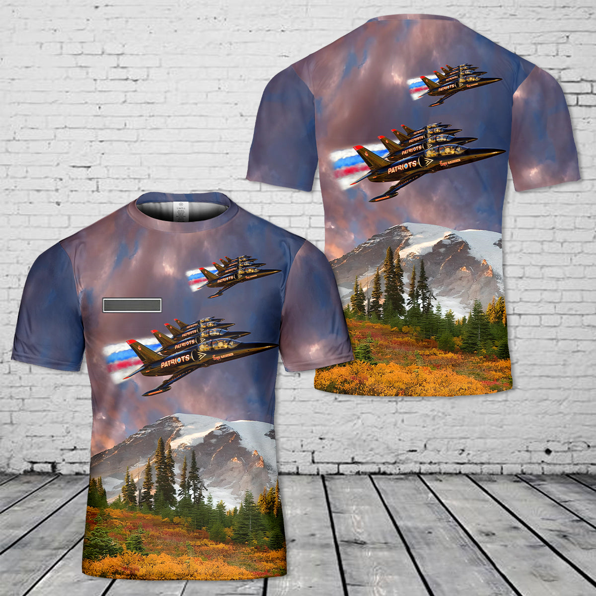 Custom Name US Patriot Jet Team Aero L-39 Albatros T-Shirt 3D