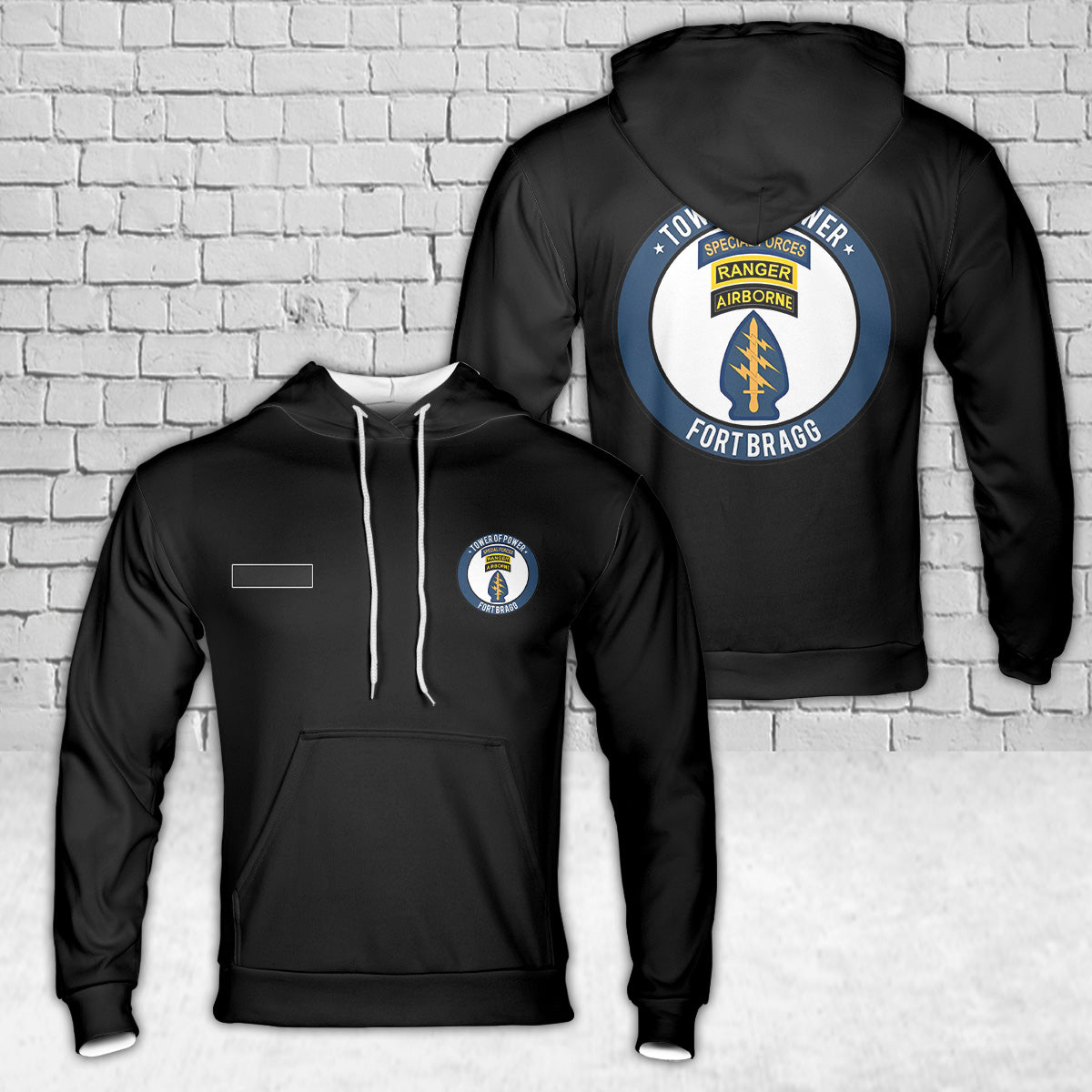 Custom Name US Special Forces Tower of Power Ranger Hoodie 3D