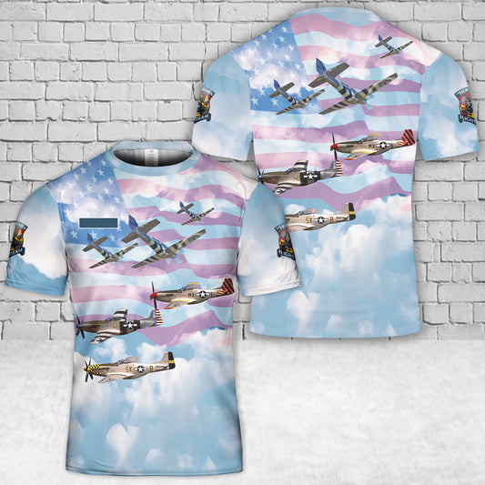 Custom Name US The Horsemen Aerobatic Team T-Shirt 3D