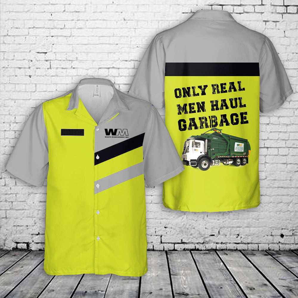 Custom Name US Waste Management Hawaiian Shirt