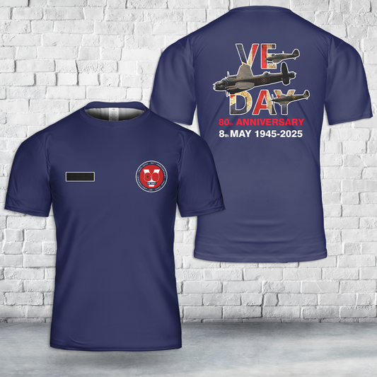 Custom Name VE Day 80th Anniversary T-Shirt 3D