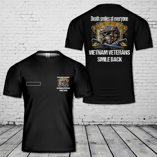 Custom Name Vietnam Veterans Smile Back T-Shirt 3D