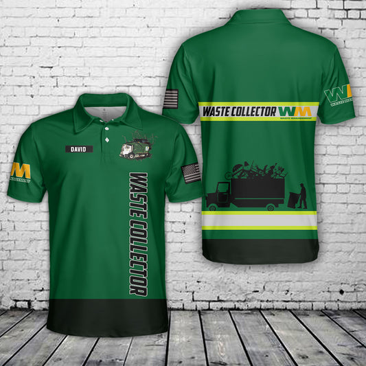 Custom Name Waste Management Polo Shirt