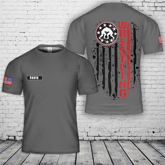 Custom Name Wrestling 3D T-Shirt
